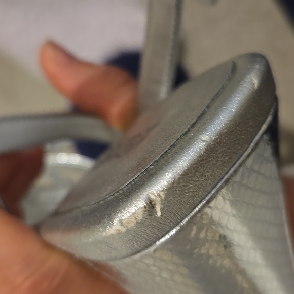 Michael Kors Paola silver leather platform sandals - Picture 6 of 7